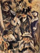 Jules Pascin People at the table in the Dance hall Germany oil painting artist
